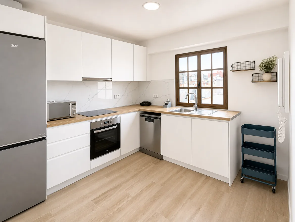 Cocina Lacada Blanca